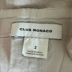 Club Monaco Cream Fabric